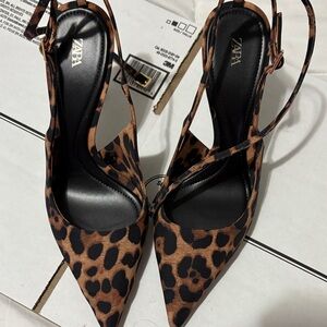 Zara Women's Animal Print Heels